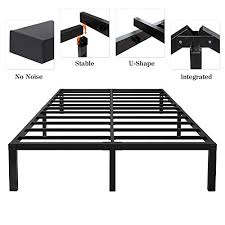 heavy duty bed frame metal platform