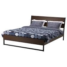 However, the bedframe contributes significantly to a perfect sleep time and serves many other functions. Trysil Bed Frame Dark Brown Luroy Queen Length 86 5 8 Ikea