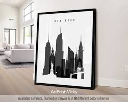 New York City Black And White Poster