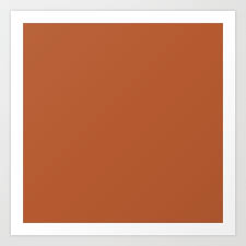 Burnt Orange Rust Solid Plain Color
