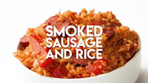 smoked sausage and rice the salty