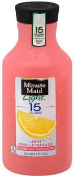 minute maid light pink lemonade 59 oz