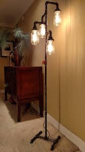 Pipe Floor Lamp 4 Fixture Living Room