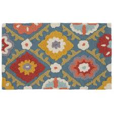 Spotted this new accent rug at my local walmart today and had to share! Better Homes And Gardens Floral Rounds Memory Foam Kitchen Rug Walmart Com Walmart Com