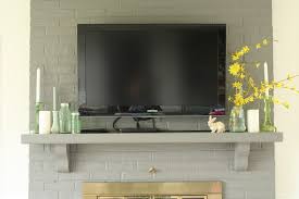 Wooden Mantel For Under A Wall Mounted