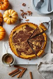 marbled chocolate cheesecake pumpkin