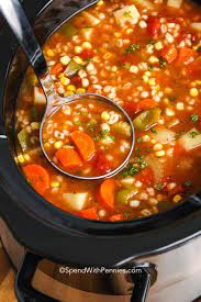 vegetable barley soup slow cooker