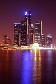 Detroit Skyline Skyline Detroit City