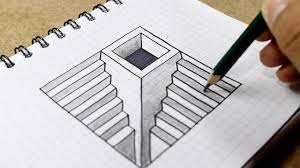 3d drawings how to draw stairs and