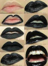 how to make perfect black lips diy