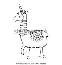 One of the cutest coloring pages of unicorns. Alpaca Coloring Page At Getdrawings Free Download
