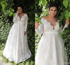 Plus sizes long sleeve wedding dresses bling crystal bead bridal gowns custom. Discount Garden A Line Empire Waist Lace Plus Size Wedding Dress With Long Sleeves Sexy Long Wedding Dress For Plus Size Wedding Nadpw006 Wedding Dresses Simple Wedding Dresses Under 300 From Andybridaldress