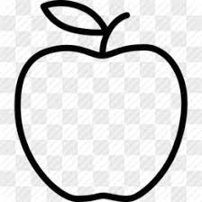 apple outline transpa clipart