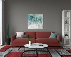 red sofa vibrant elegance