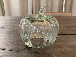 Recycled Glass Pumpkin Cloche