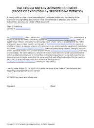 california notary acknowledgement forms