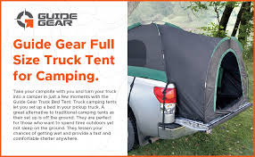 The way it stakes out with guide wires there is excessive fabric sagging around the base. Amazon Com Guide Gear Full Size Truck Tent For Camping Car Bed Camp Tents For Pickup Trucks Fits Mattresses 79 81 Waterproof Rainfly Included Sleeps 2 Sports Outdoors