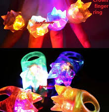 Light Up Jelly Crown Rings Flashing Led Rave Party Favors Blinking Glow Ring Birthday Party Gift Concert Bar Birthday Toy A50