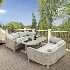 Six Seater Outdoor Dining Table Set