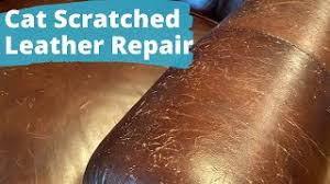 how to fix scratched leather furniture