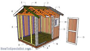 8x10 Shed Roof Plans Howtospecialist