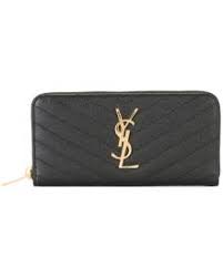 Black monogramme zip around wallet. Yves Saint Laurent Women S Bags Stylicy Malaysia