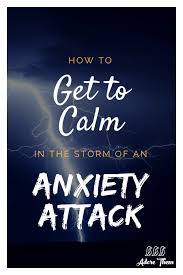 how to calm down from an anxiety