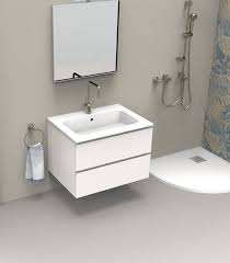 Mobile bagno doppio lavabo in vendita in arredamento e casalinghi: Mobile Bagno 2 Cassettoni Lavabo Incluso Laccato Moderno Economico 105x48 Ibath
