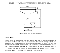 design of partially prestressed
