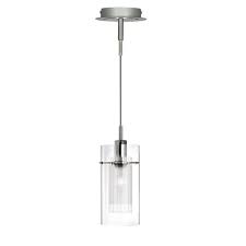 duo 1 chrome pendant light with double