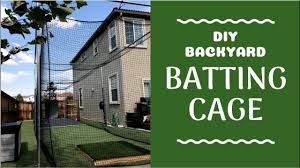 backyard batting cage diy baseball
