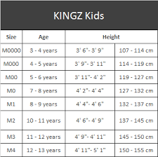 Size Chart Kingz Kids Fighters Market