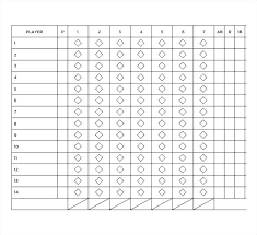 Baseball Score Sheet Template Basic Scorecard Sample Softball X