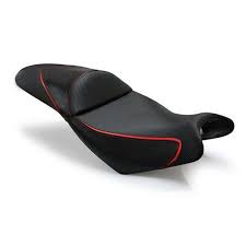 Red And Black Leather Motorcycle Seat Cover