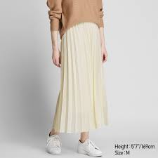 Women High Waisted Pleated Long Skirt