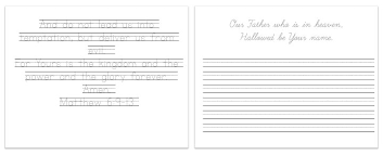handwriting tracing practice sheets
