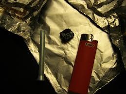 Image result for Paraphernalia for smoking heroin