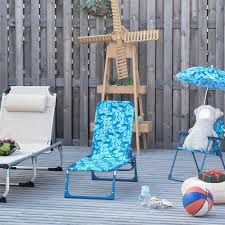 outsunny chaise lounge chair for kids