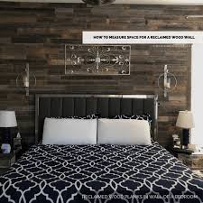 measure space for a reclaimed wood wall