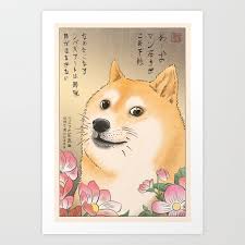 The doge meme became superiorly popular in 2005. Doge Meme Art Print By Griffinisland Society6
