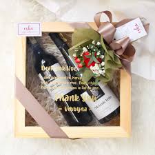 personalised wine gift box wines and