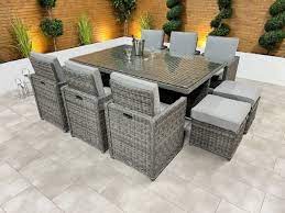 6 Seat Cube Set With 4 Stools