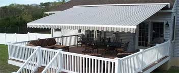 permanent retractable deck awning cost
