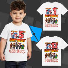 roblox birthday theme t shirt design