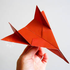 flying paper plane origami tutorial