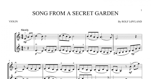 song from a secret garden violin duet