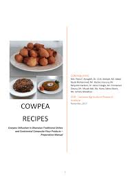 pdf cowpea utilization in ghanaian