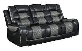 New Black Sofa Loveseat Chair Leather
