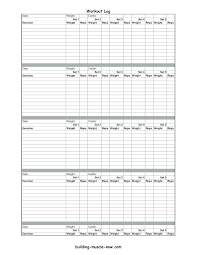 journal template perfect fitness log printable exercise workout and blank monthly plan excel free sheets plans