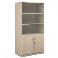 deluxe combination bookcase with